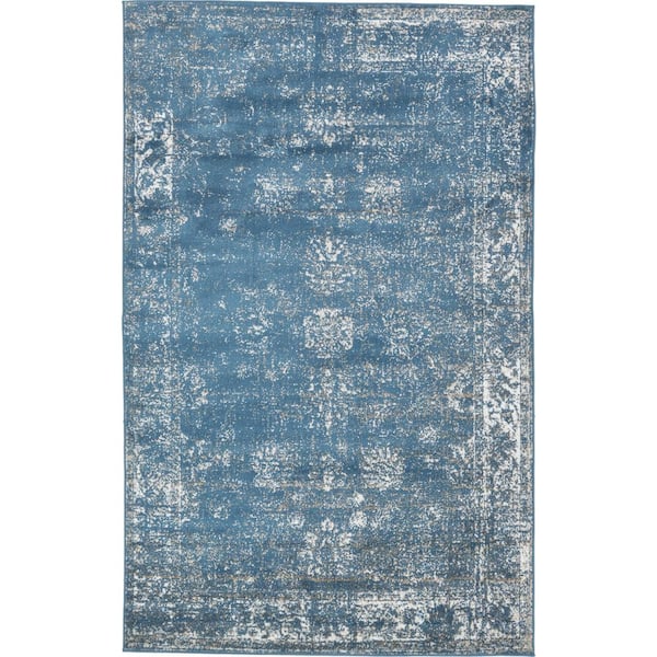 Unique Loom Sofia Casino Blue 5' 0 x 8' 0 Area Rug