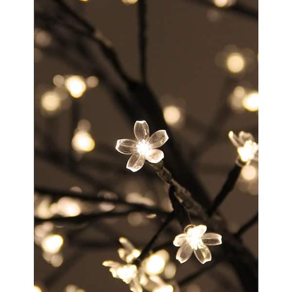 8FT Cherry Blossom Flower Tree 600L LED Light Tree Home Garden Christmas Decor 