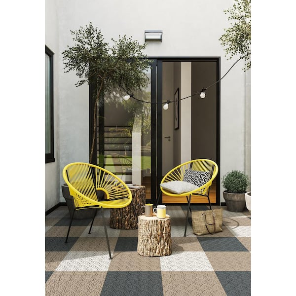 Unique 1.24 ft. x 1.24 ft. PVC Garage Floor Tile in Sandstorm (14 Tiles per Case)