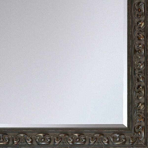 La Pastiche 26 in. W x 36 in. H Rectangle Wood Versailles King Framed Gold Decorative Mirror