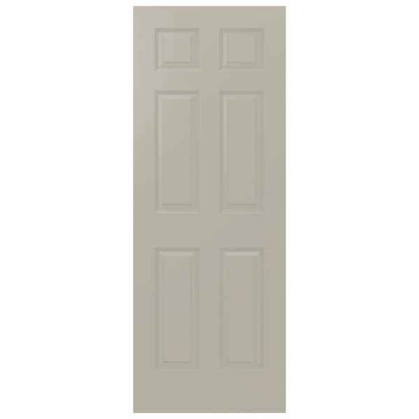 JELD-WEN 28 in. x 80 in. Colonist Desert Sand Painted Smooth Solid Core Molded Composite MDF Interior Door Slab