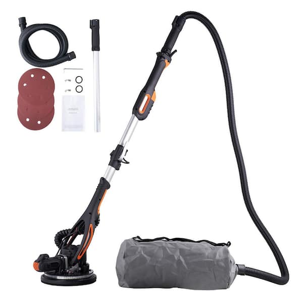 Wall Smoother, 900 W Power Tool, Includes 12 Sanding Pads, Adjustable Speeds from 800-1800 RPM, 3 Vacuum Tubes