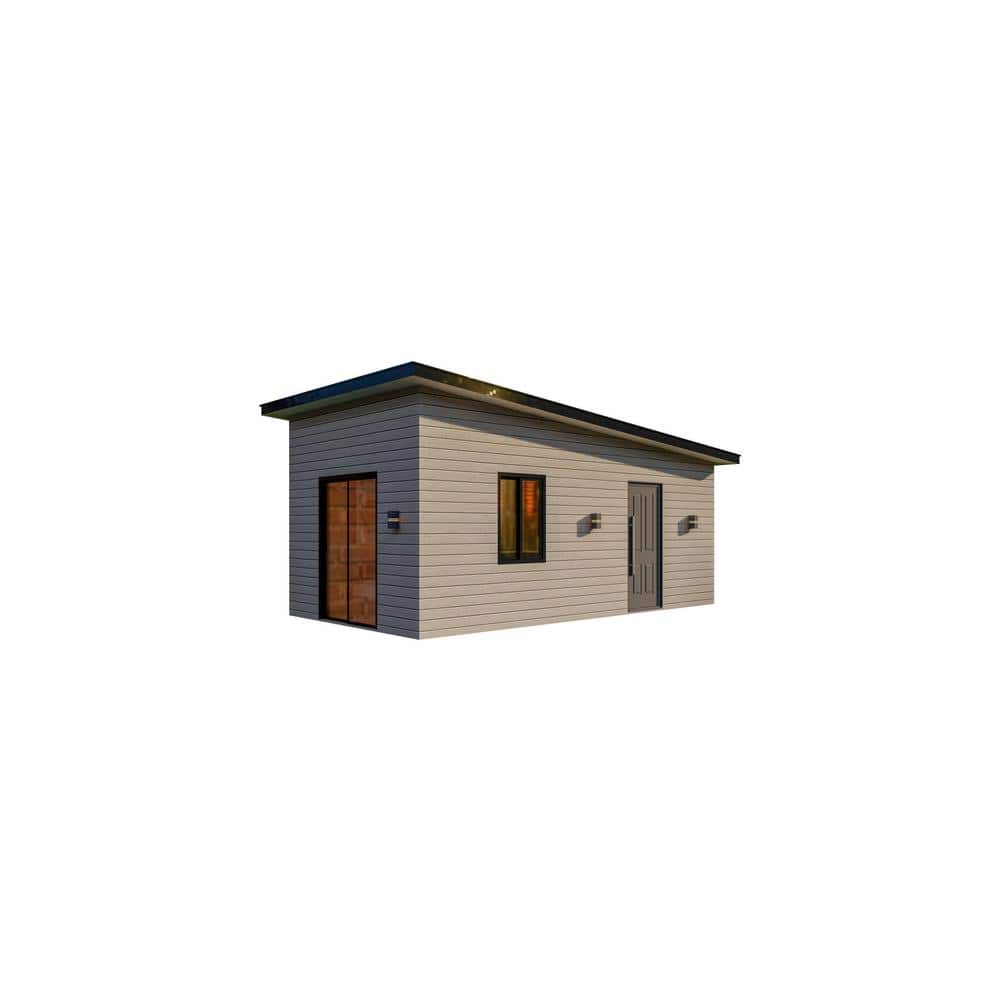 Sea Breeze 366 sq. ft. 1 Bedroom Tiny Home Steel Frame Building Kit ADU  Cabin Guest House Home Office SB1B366 - The Home Depot