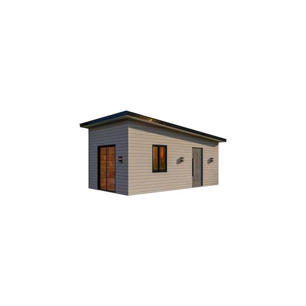 Seattle 200 sq. ft. 1-Bed 1-BA Tiny Home Dry-in Steel Frame Building Kit  ADU Cabin Guest House home office SEAD200 - The Home Depot