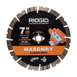 7 in. Masonry Cutting Segmented Rim Diamond Saw Blade