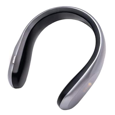450-Watt Silver And Black Electric USB Rechargeable Personal Wearable Neckband Heater