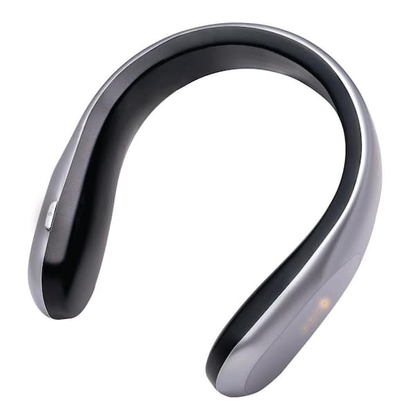 HANDY HEATER 450-Watt Silver and Black Electric USB Rechargeable Personal Wearable Neckband Heater