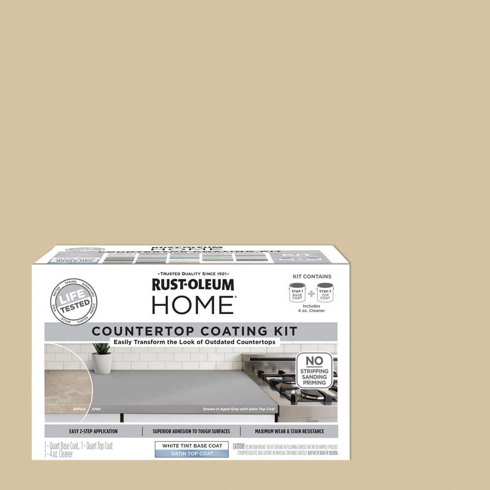 Rust-Oleum Home 1 qt. Sandcastle Satin Interior Countertop Paint Kit