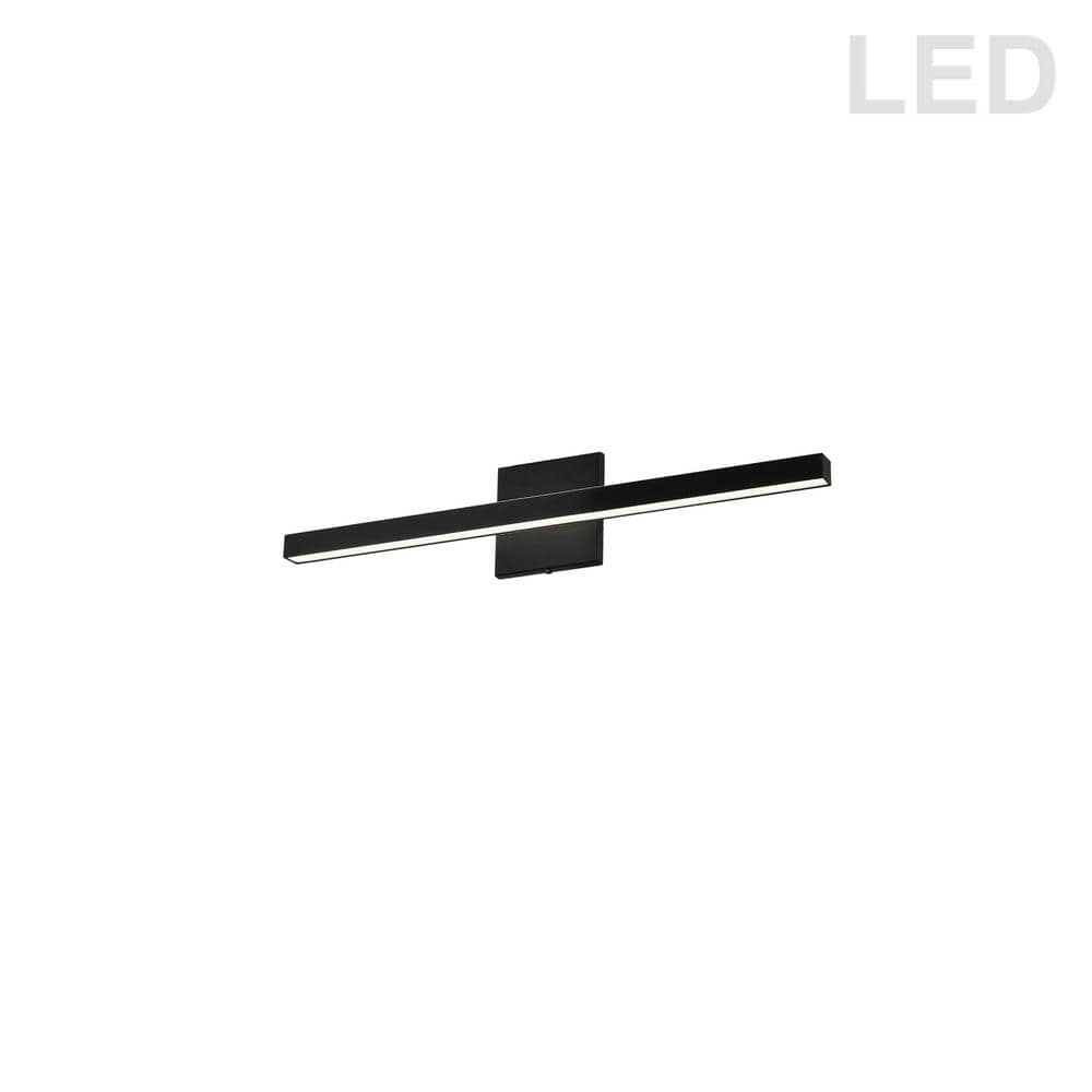Dainolite Arandel 1.5 in. 1Light Matte Black LED Vanity Light Bar with