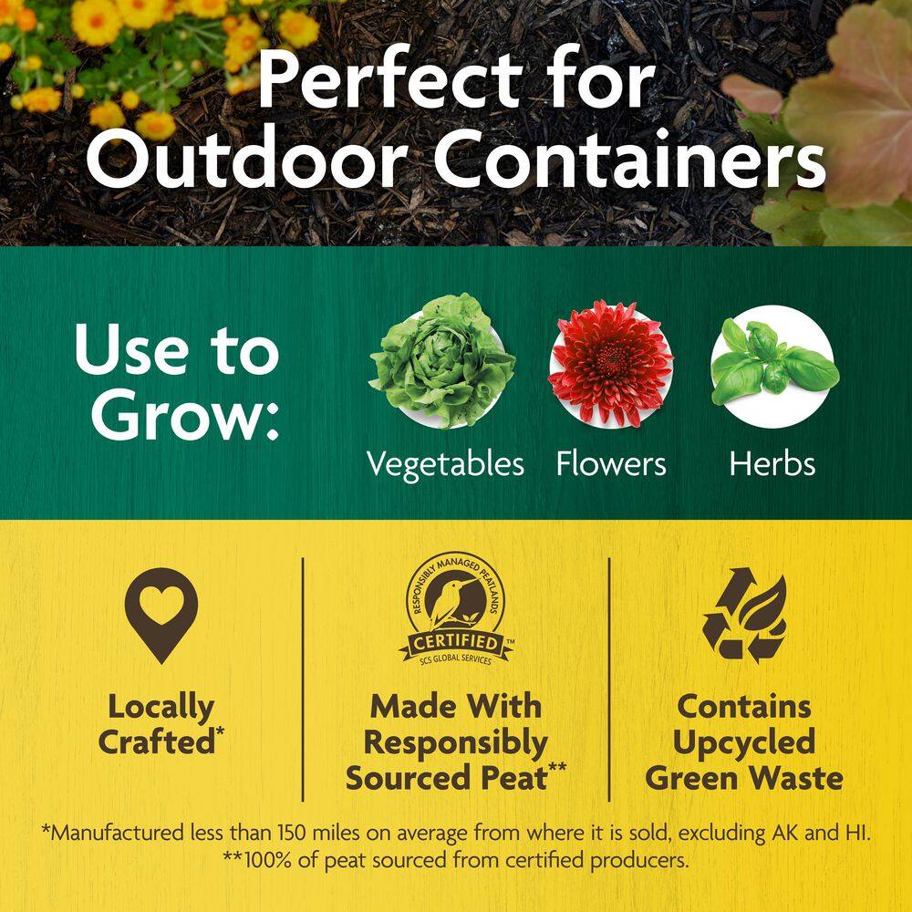 Organic Outdoor Potting Mix 25 qt - rated 4.6055 stars from 692 reviews