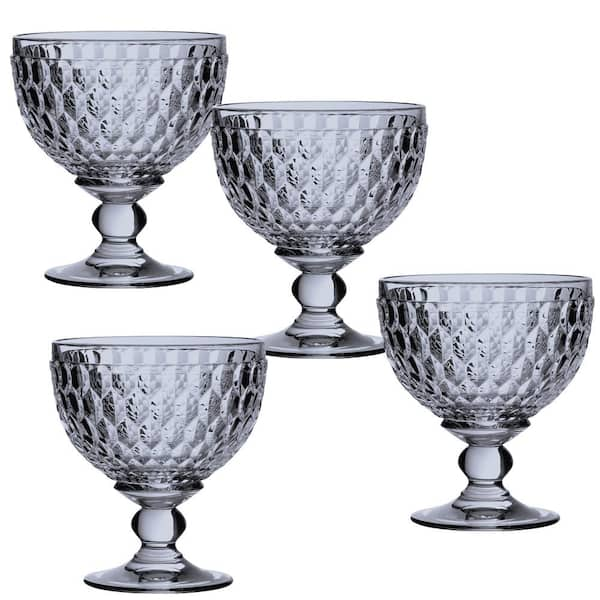 Villeroy & Boch Boston Blue Champagne Glasses (Set of 4)