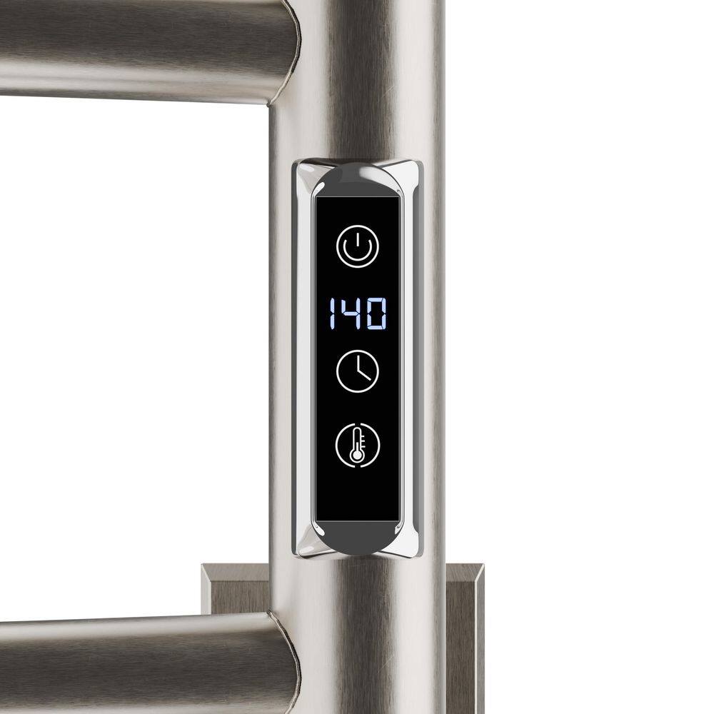 Brushed Nickel 4-Bar Wall Mounted Electric Towel Warmer