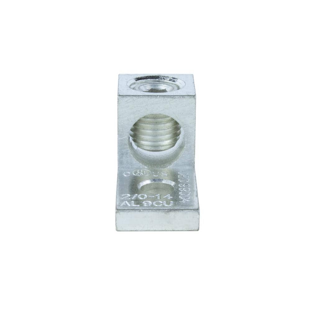 14 AWG to 2/0 AWG Dual Rated Mechanical Lug with 1 Conductor and 1 Hole Mount (2-Pack) price history on PriceWatchPro