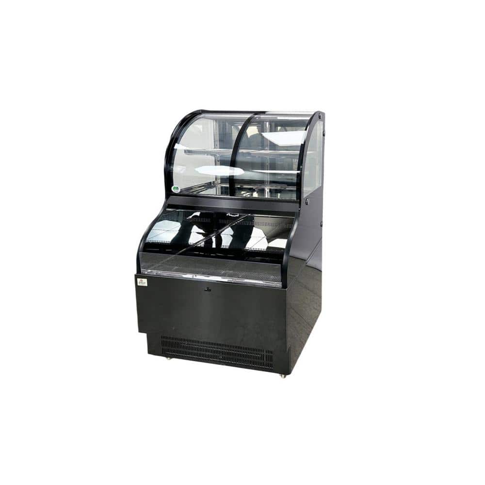 Cooler Depot 36 in. W 12.5 cu. ft. Commercial Refrigerator Deli Display Open Case in Black