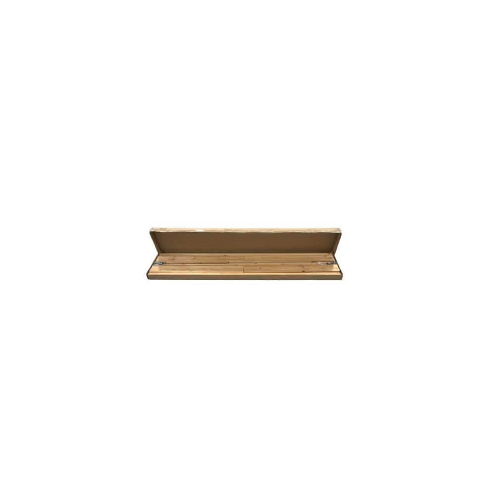 73.5in Natural Wood Freestanding Privacy Screen Panel