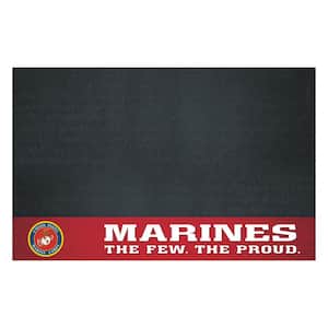 MIL - U.S. Marines 42 in. x 26 in. Vinyl Grill Mat