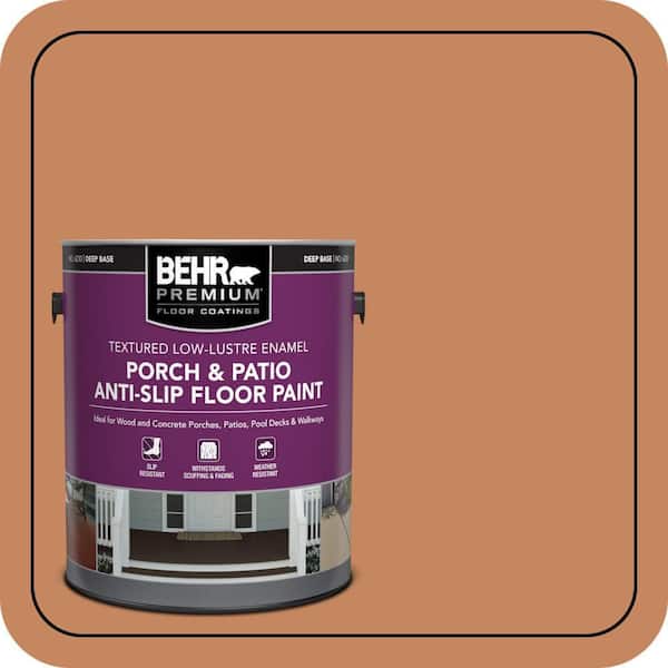 1 gal. #PFC-17 Rusty Orange Textured Low-Lustre Enamel Interior/Exterior Porch and Patio Anti-Slip Floor Paint