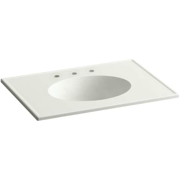 KOHLER Ceramic/Impressions 31 in. Vitreous China Vanity Top with Basin in Dune Impressions