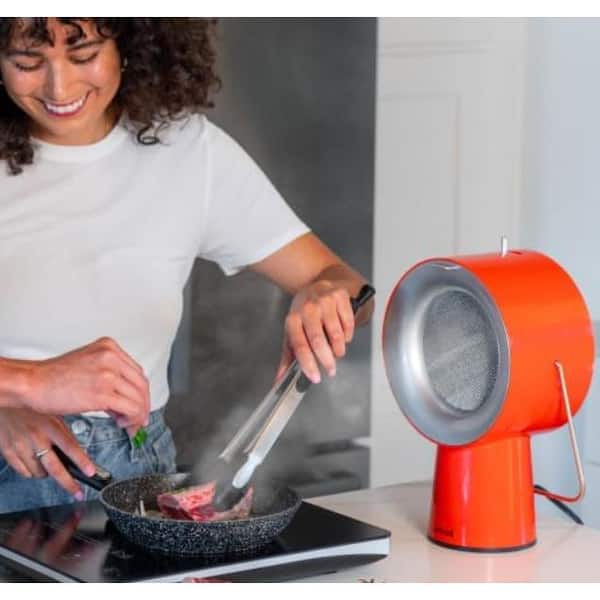 airhood Orange Portable Kitchen Air Cleaner w/ Activated