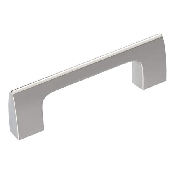 Amerock Riva 3 in. (76mm) Modern Polished Chrome Bar Cabinet Pull