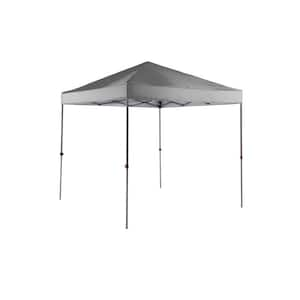 8 ft. x 8 ft. Grey Straight Leg Instant Canopy Pop Up Tent Sto-N-Go