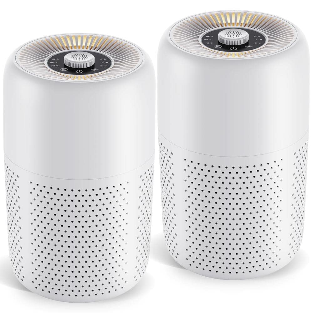 YARIKI 2-Pack Air Purifiers with Aromatherapy Function, Nightlight, Speed Control, 24 dB Better Sleep, White price history on PriceWatchPro