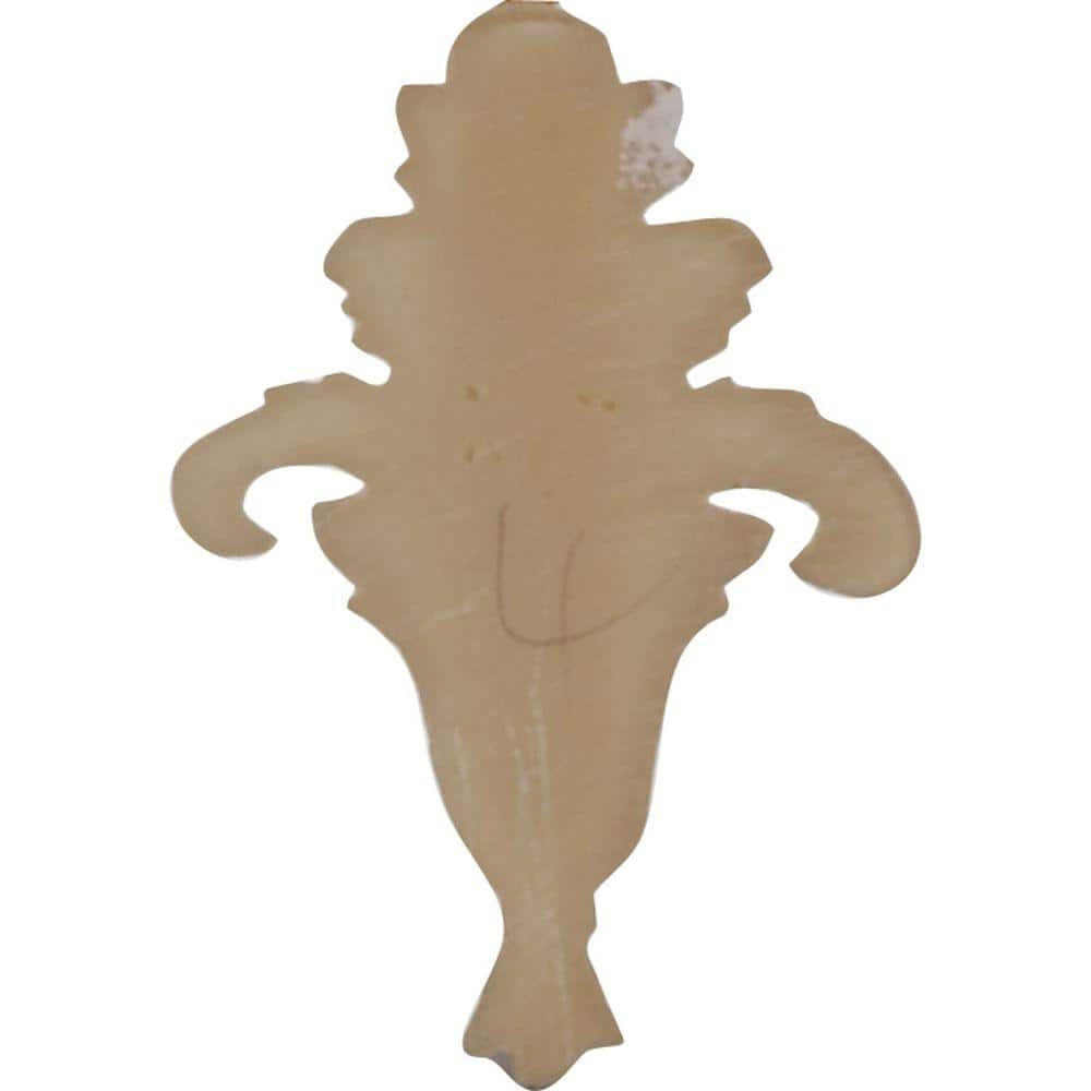 Small Primed Polyurethane Foliage Onlay Accent Piece