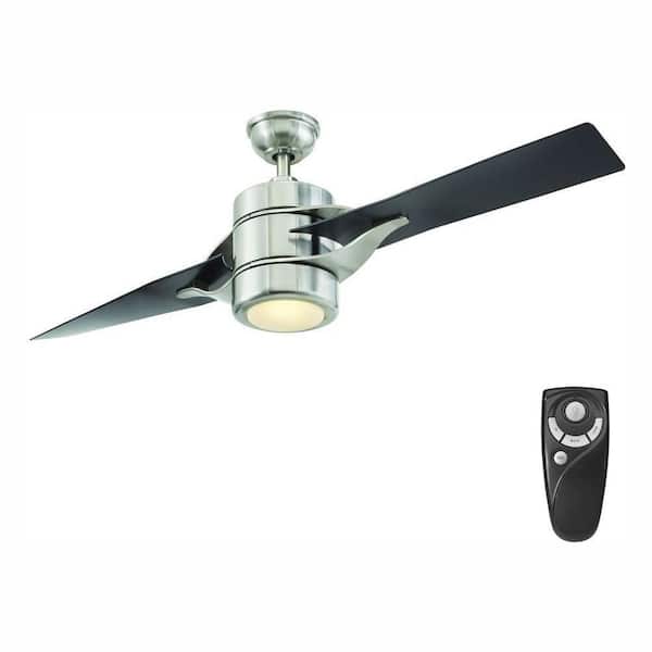 Home Decorators Collection Grenada 52 in. LED Indoor Brushed Nickel Ceiling Fan with Light Kit and Remote Control