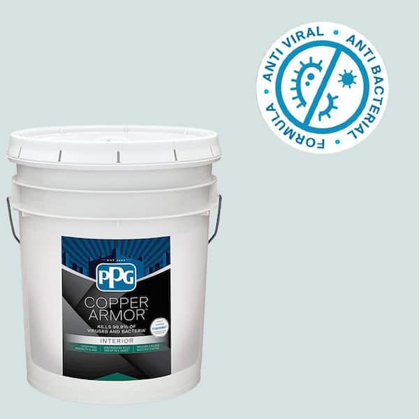 COPPER ARMOR 5 gal. PPG1148-2 Pistachio Cream Eggshell Antiviral and Antibacterial Interior Paint with Primer