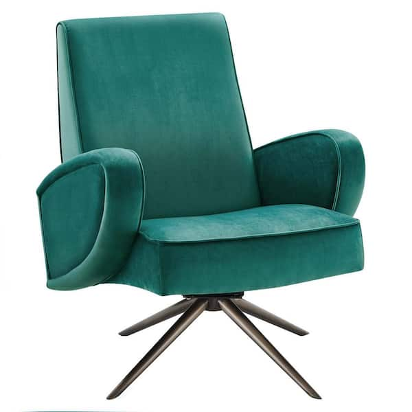 Teal velvet 2024 swivel chair