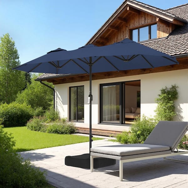 burnt orange vinyl patio umbrella Amazon.com : Sunnydaze 9 ft Outdoor Patio Umbrella with Solar Lights -  Polyester LED Table Market Umbrella with Push-Button Tilt and Crank