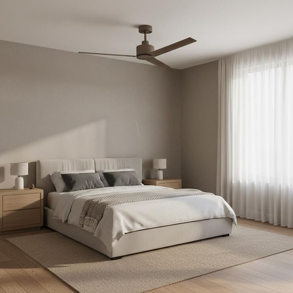 Hinkley Indy 56" 4-Speed Indoor/Outdoor Ceiling Fan, Metallic Matte Bronze