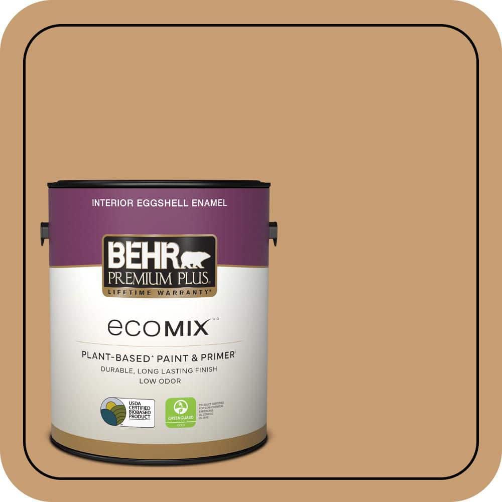 1 gal. #S270-5 Gingersnap Eggshell Enamel EcoMix Plant-Based Interior Paint & Primer price history on PriceWatchPro