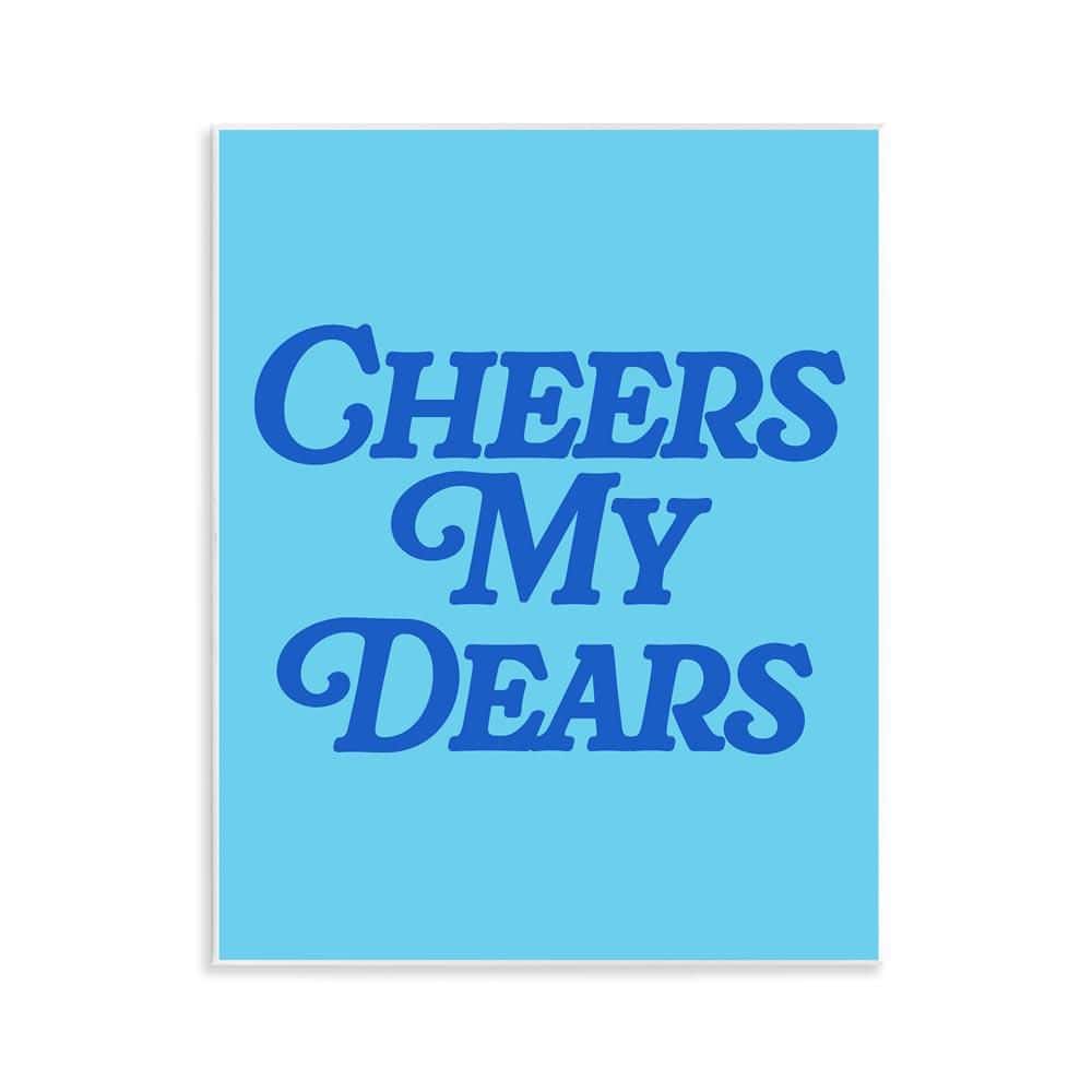 Blue Cheers My Dears by House of Lulu Unframed Food Graphic Art Print 14 in. x 11 in. price history on PriceWatchPro