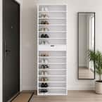 FUFU&GAGA 78 in. H 39-Pair 13-Tier White Shoe Rack Shoe Organizer