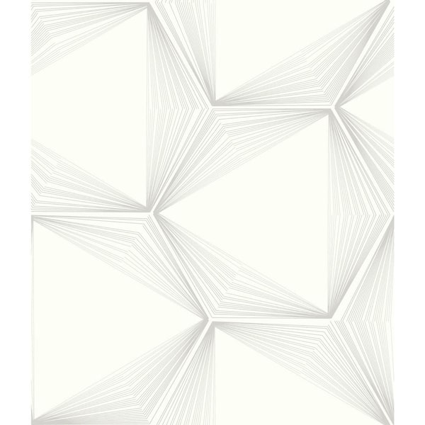 York Wallcoverings Light Grey Honeycomb Paper Unpasted Matte Wallpaper, 20.5-in. by 33-ft.