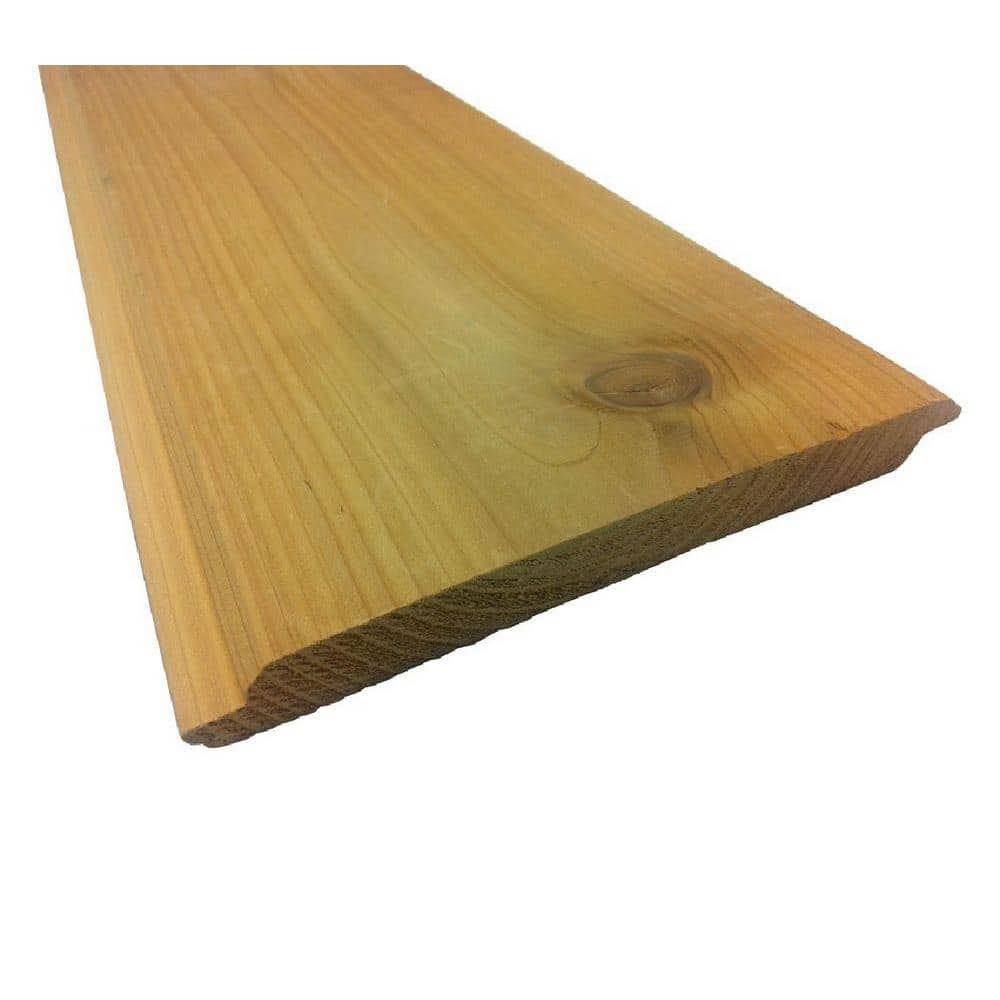 Pattern Stock 1 in. x 8 in. x 8 ft. Cedar STK Shiplap Siding (6-Pack)