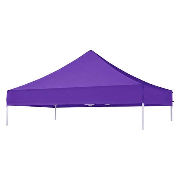 Terracemaster USA Pop Up Replacement 8 ft. x 8 ft. Canopy Tent Top Cover, Instant Ez Canopy Top Cover (Purple)