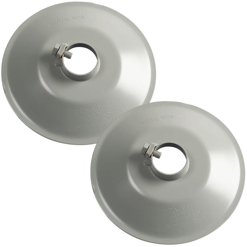 Tommy Docks 8 in. Diameter Gray Powder Coated 10Gauge Steel Dock Post