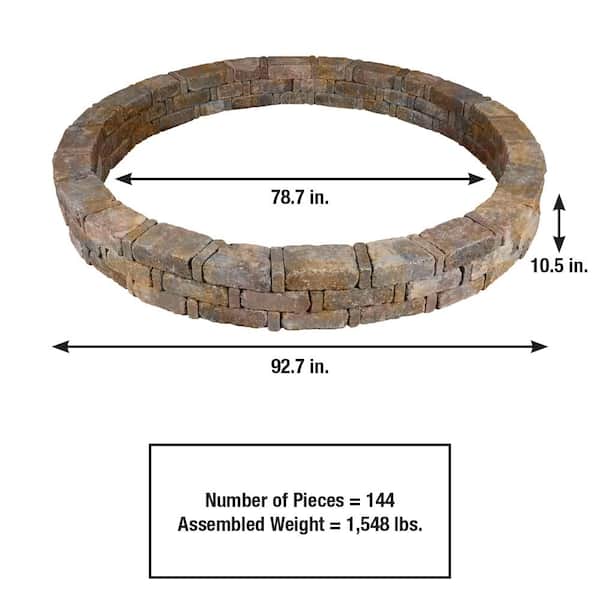 RumbleStone 93 in. x 10.5 in. Tree Ring Kit in Sierra Blend