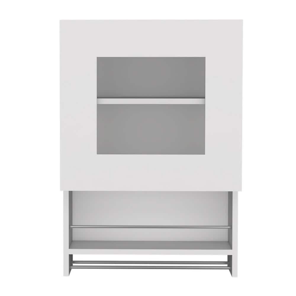 19.7 in. W x 13.2 in. D x 28.7 in. H Bathroom Storage Wall Cabinet in White