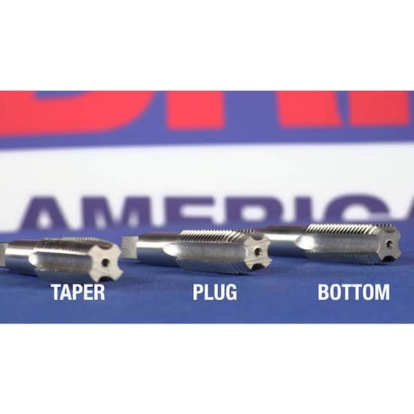 New Barnes HSS 3/8-24 Hand Taps 4 Flute 3 Starter Set of Plug & Bottoming 