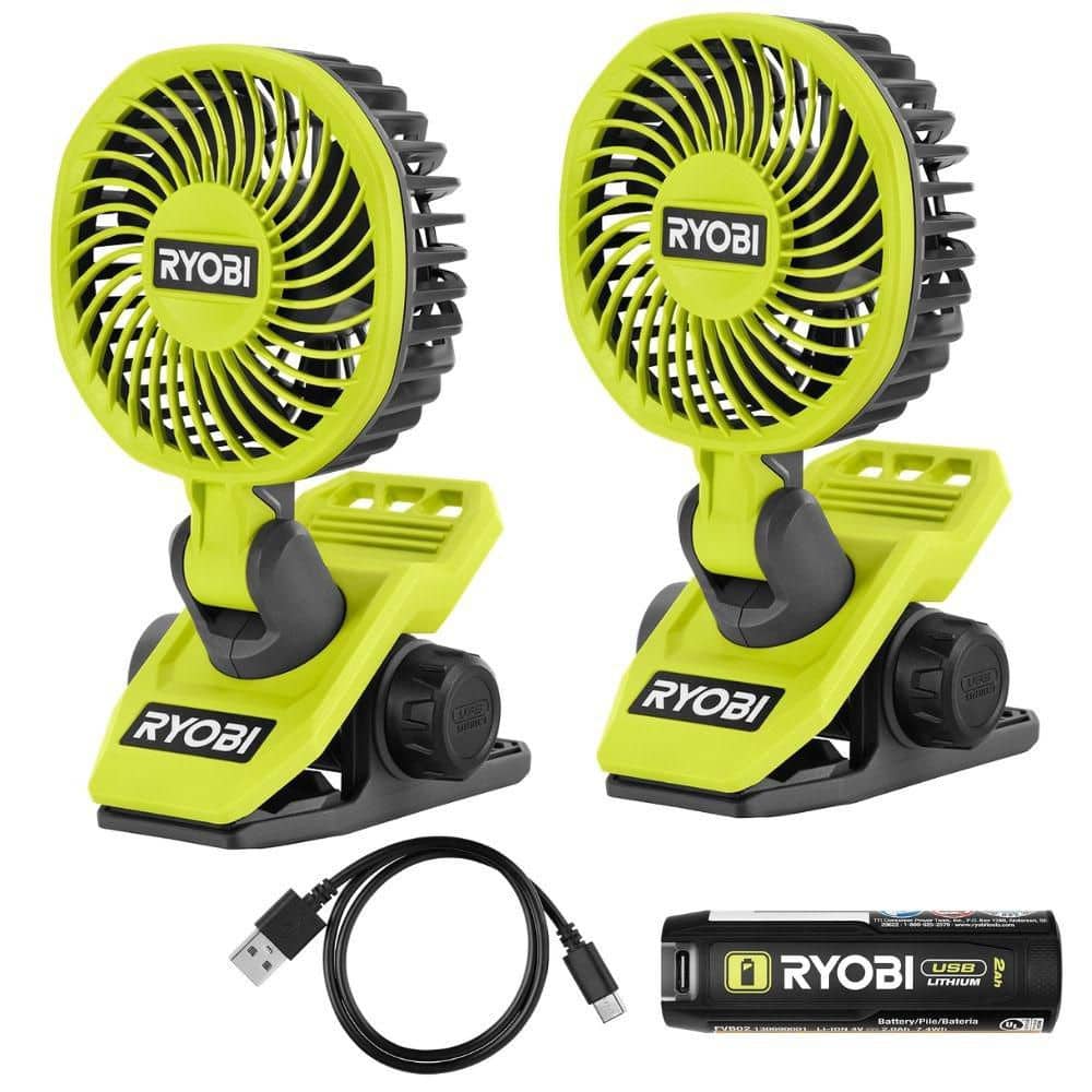 USB Lithium Clamp Fan Kit with 2.0 Ah USB Lithium Battery and Charging Cable with Extra USB Lithium Cordless Clamp Fan price history on PriceWatchPro