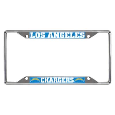 NFL - Los Angeles Chargers Chromed Stainless Steel License Plate Frame