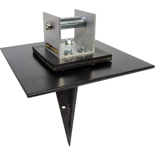 MetalTech Ultra-Jack 8 in. W x 8 in. D x 11 in. H Aluminum and Steel Pole Anchor for the Ultra-Jack Aluminum Scaffolding System