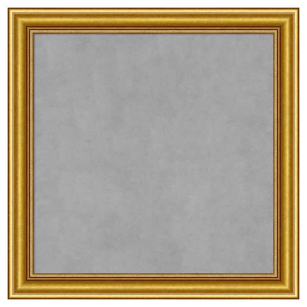 Amanti Art Townhouse Gold 24 in. x 24 in Framed Magnetic Board