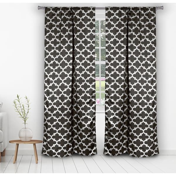 1 Set Polyester Darkening Thermal Window Curtain Bathroom Drape 