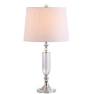 Bella 27 in. Clear Crystal Table Lamp
