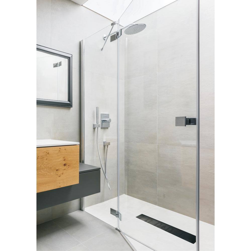 32'' Matte Black Stainless Steel Linear Shower Drain