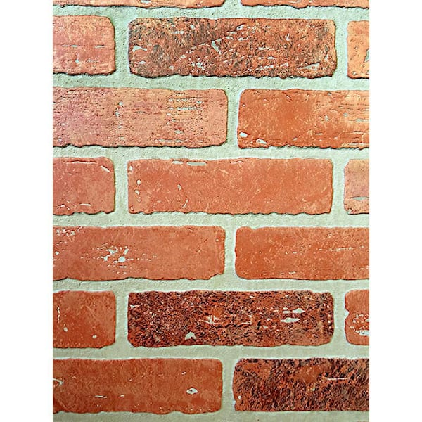 Unbranded - 1/4 in. x 48 in. x 96 in. HDF Kingston Brick Panel